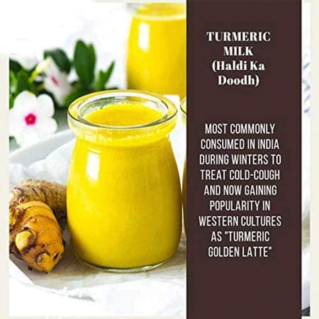 Grazing Meadows Turmeric Latte Golden Milk Powder Golden Haldi Milk Powder - 100 Gm (Pack Of 5)