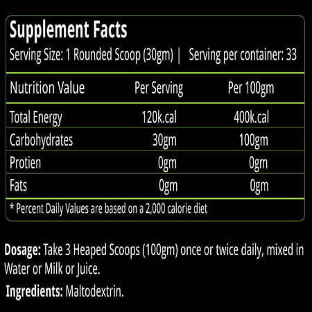 Natures Velvet Carbs Unflavoured For Weight Gain And Energy 1000gms