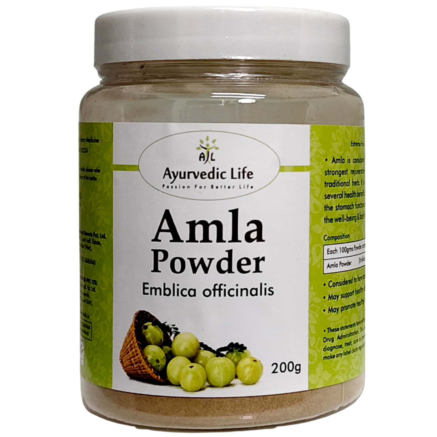 Al-ayurvedic Life Amla Powder 200 Gms Pack Of 5