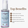 Vigini 3% Redensyl Hair Growth Regrowth Revitalizer Serum 30Ml | Biotin 10000Mcg Keratin 30 Caps