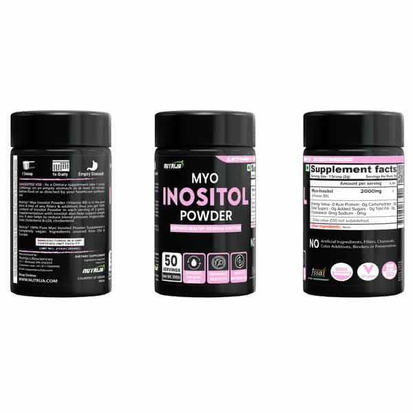 Nutrija 100% Pure Myo Inositol Powder (Vitamin B8) | 200 Grams