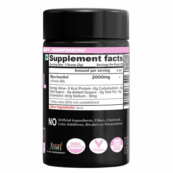 Nutrija 100% Pure Myo Inositol Powder (Vitamin B8) | 200 Grams