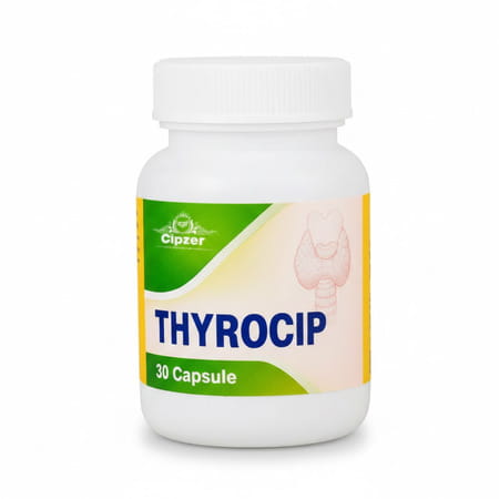 Cipzer Thyrocip | Supports Thyroid Health & Helps Manage Hyperthyroidism & Weight | 30 Capsules