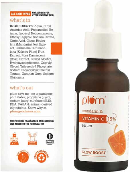 Plum 15% Vitamin C Face Serum With Mandarin | 20 Ml