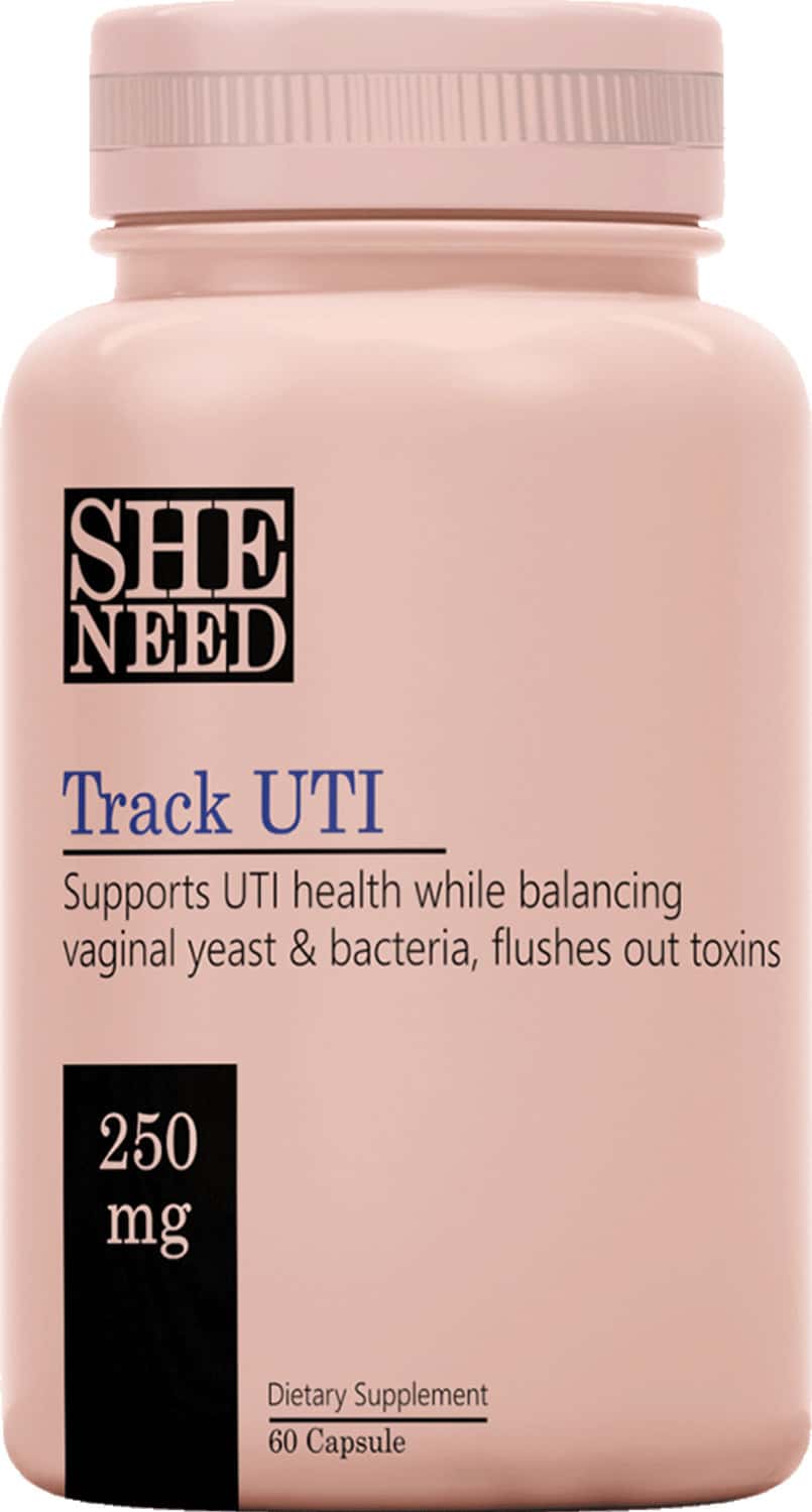 Sheneed Track Uti Supplement | Balance Yeast & Bacteria | Maintain Vaginal Health | 60 Capsules