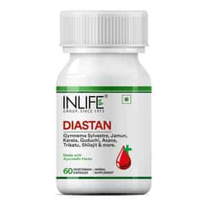 Inlife Diastan Ayurvedic Herbal Supplement For Men & Women - 60 Vegetarian Capsules
