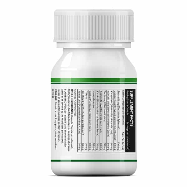 Inlife Diastan Ayurvedic Herbal Supplement For Men & Women - 60 Vegetarian Capsules