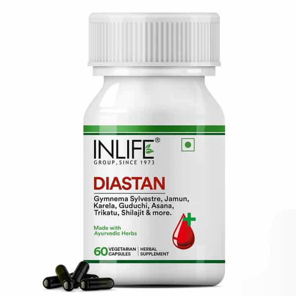 Inlife Diastan Ayurvedic Herbal Supplement For Men & Women - 60 Vegetarian Capsules