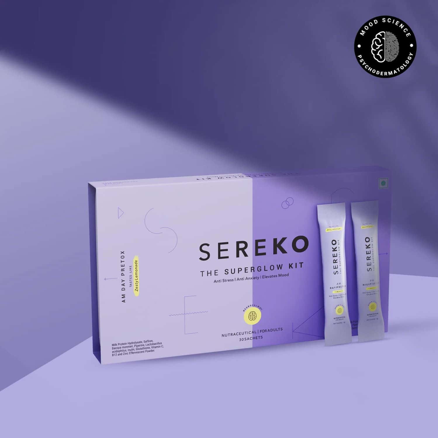 Sereko Vitamin C Collagen Powder For Booster Glowing &brightening Skin With Antioxidant 30 X 4 G