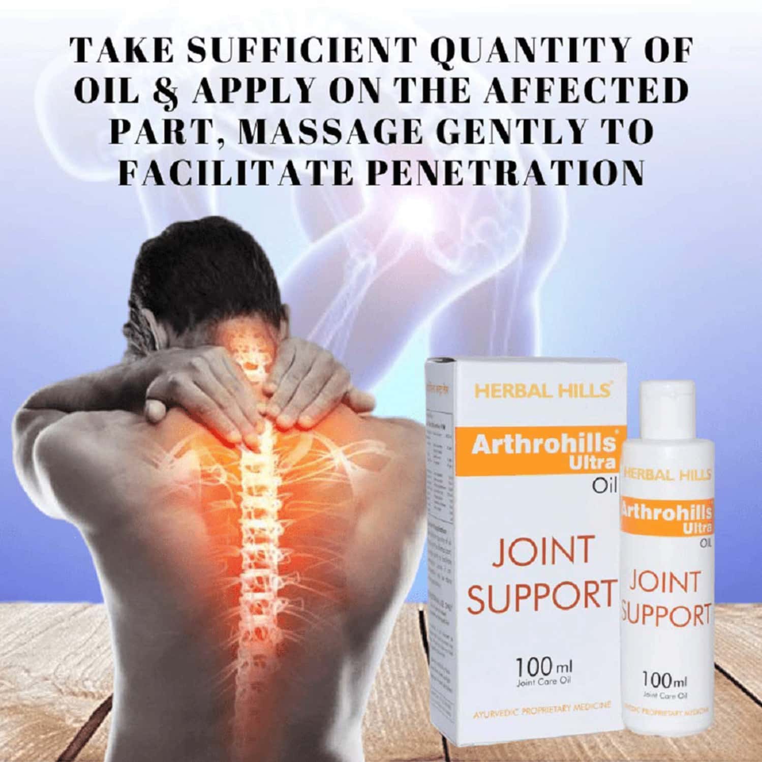 Buy HERBAL HILLS ARTHROHILLS JOINT CARE OIL 100 ML Online & Get Upto