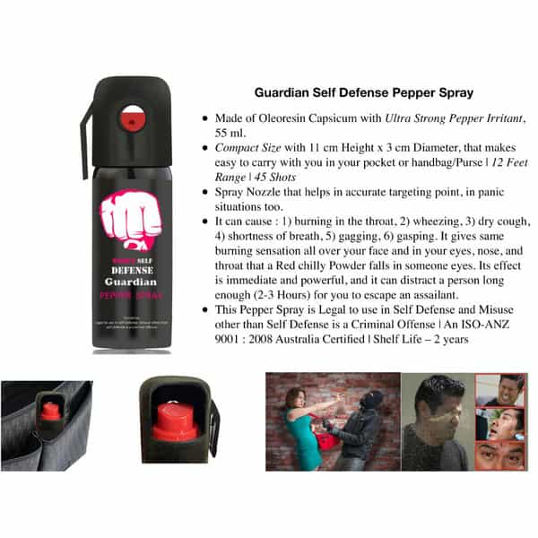 Guardian Self Defense Pepper Spray For Women Safety/Protection Pack Of 2