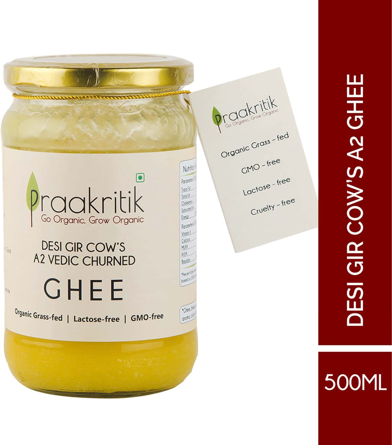 Buy ORGANIC INDIA COW GHEE 500 ML BOTTLE Online & Get Upto 60 OFF at