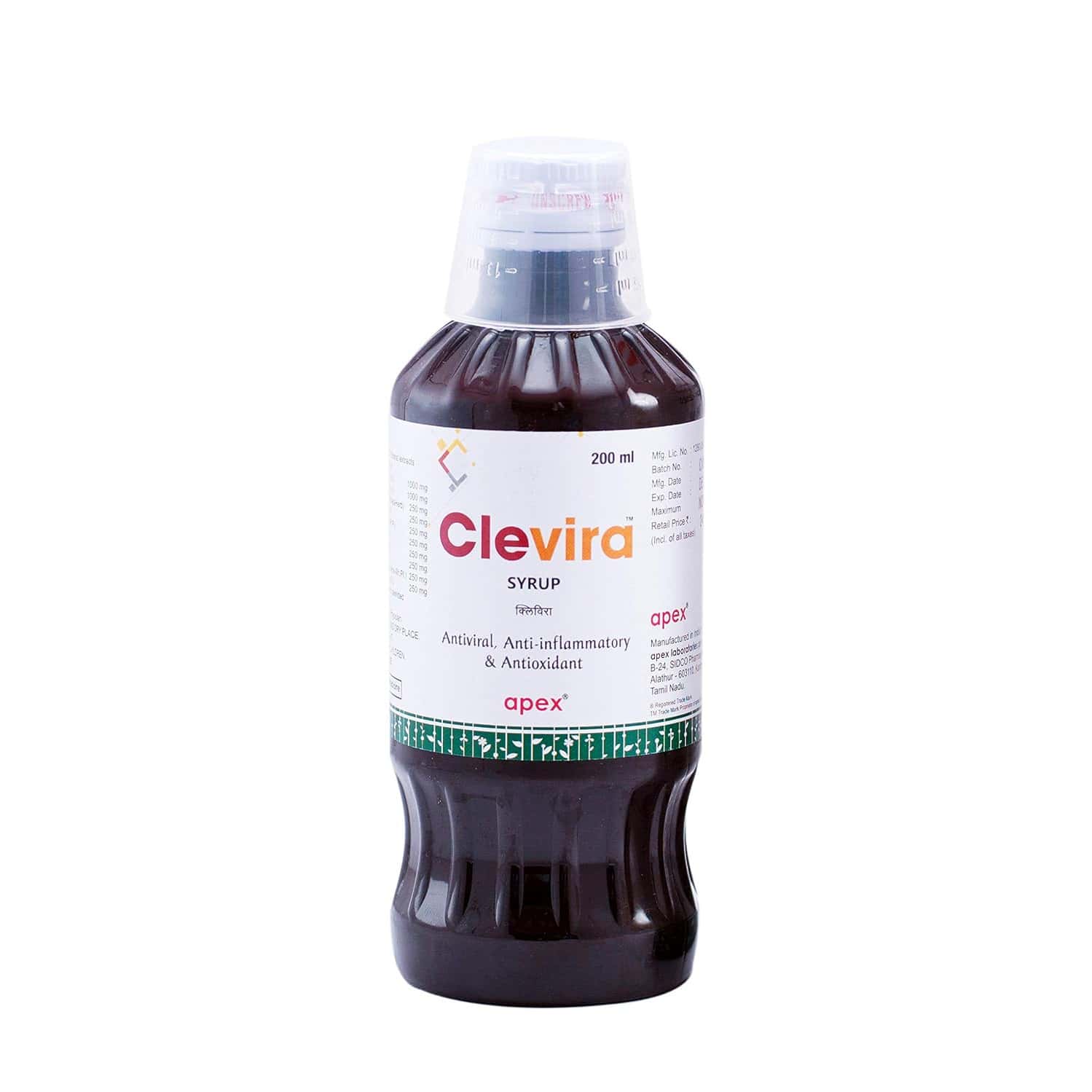 Green Milk Clevira Syrup | Ayurvedic Immunity Tonic For Seasonal Wellness & Daily Vitality | 200 Ml