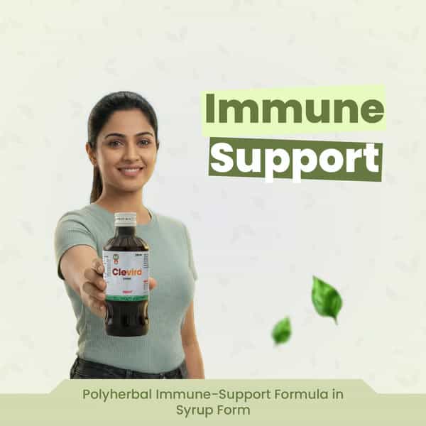 Green Milk Clevira Syrup | Ayurvedic Immunity Tonic For Seasonal Wellness & Daily Vitality | 200 Ml