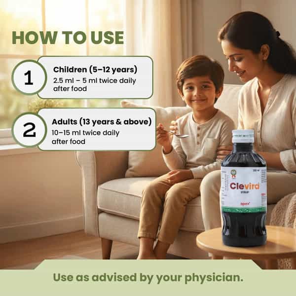 Green Milk Clevira Syrup | Ayurvedic Immunity Tonic For Seasonal Wellness & Daily Vitality | 200 Ml