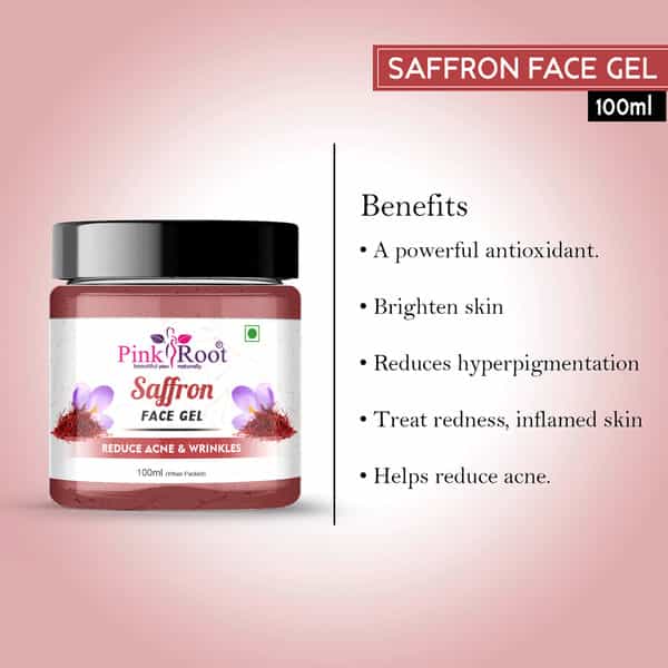 Pink Root Saffron Face Gel 100Ml