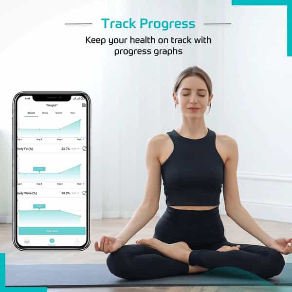 Beatxp Smart Bluetooth Bmi Weight Machine For Body | 12 Essential Body Parameters | 2 Year Warranty