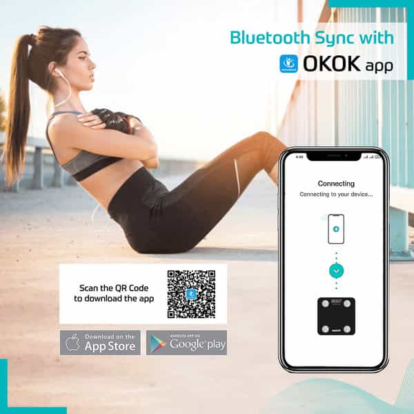 Beatxp Smart Bluetooth Bmi Weight Machine For Body | 12 Essential Body Parameters | 2 Year Warranty