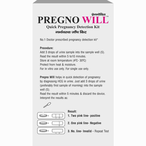 Pregno Will Quick Pregnancy Detection Kit