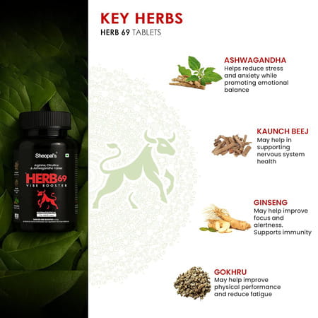 Sheopal'S Herb 69 Vibe Booster 60 Tablets