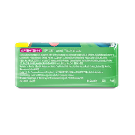 Whisper Ultra Clean Sanitary Pads For Women Xl+ 50 Napkins