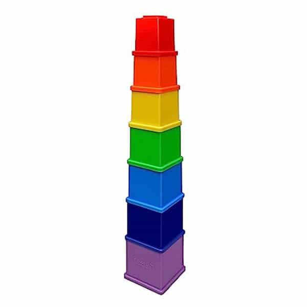 Little's Rainbow Stacking Cubes (Multicolor) - Pack Of 4