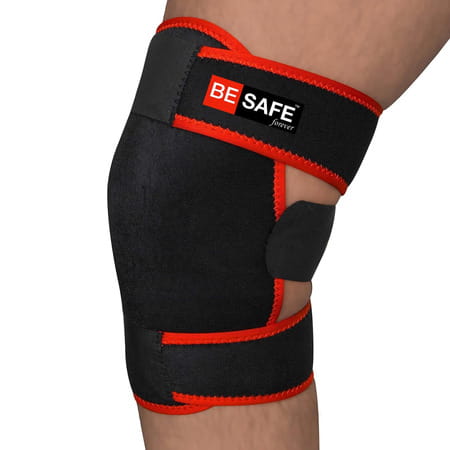 Besafe Forever Adjustable Knee Support Wrap Universal Size | Black