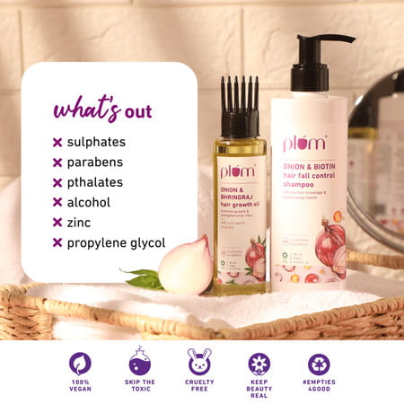 Plum Onion Hairfall Defense Kit