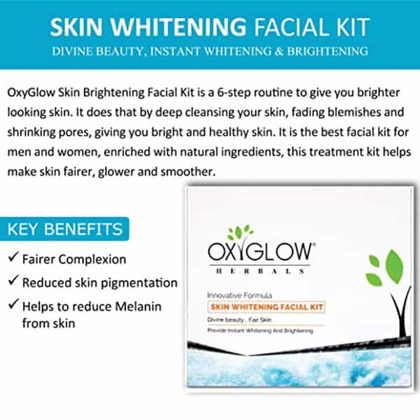 Oxyglow Herbals Facial Kit Skin Whitening Natural Moisturiser 260 Gram