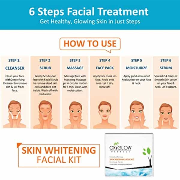 Oxyglow Herbals Facial Kit Skin Whitening Natural Moisturiser 260 Gram