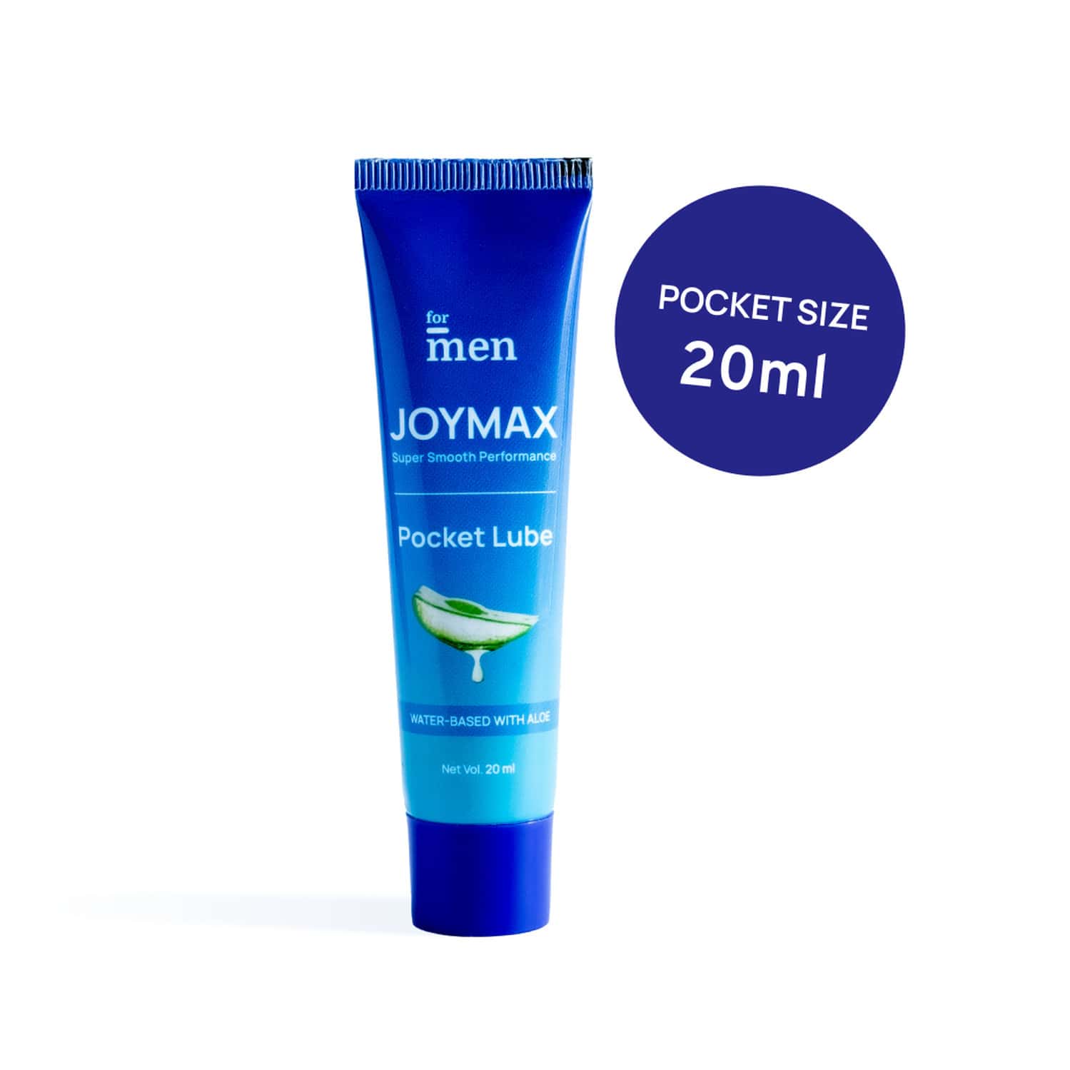 Formen Joymax Pocket Lube 20 Ml, Water-based Natural Intimate Massage Gel With Aloe Vera Pocket Size