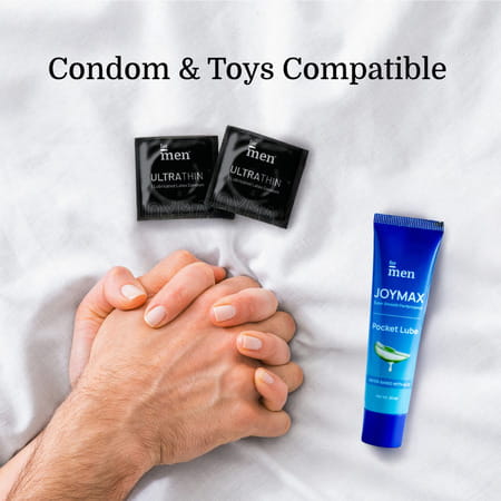 Formen Joymax Pocket Lube 20 Ml, Water-Based Natural Intimate Massage Gel With Aloe Vera Pocket Size