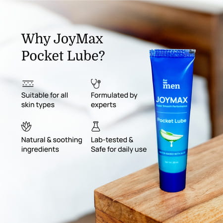 Formen Joymax Pocket Lube 20 Ml, Water-Based Natural Intimate Massage Gel With Aloe Vera Pocket Size