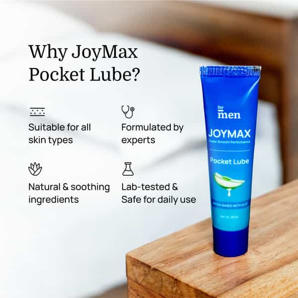 Formen Joymax Pocket Lube 20 Ml, Water-Based Natural Intimate Massage Gel With Aloe Vera Pocket Size