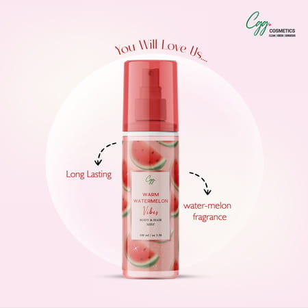 Cgg Cosmetics Warm Watermelon Vibes Body& Hair Mist 100 Ml