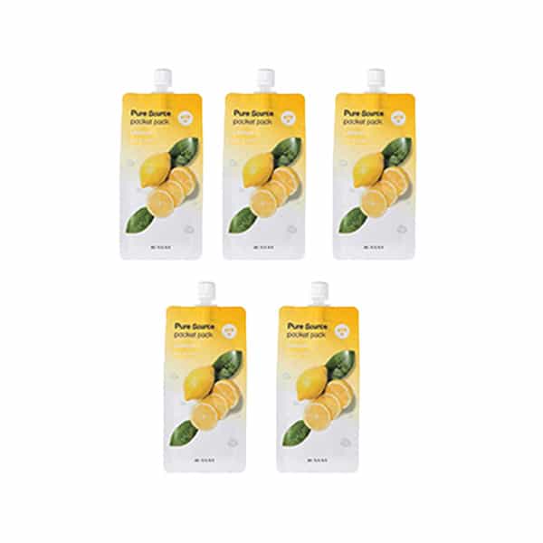 Missha Pure Source Pocket Pack (Lemon) - Pack Of 5