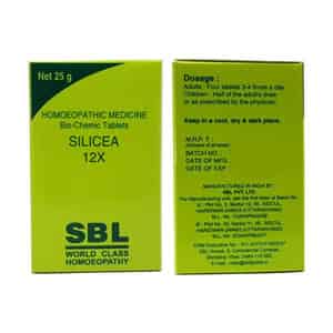 Sbl Silicea Biochemic Tablet 12x 25 Gm Pack Of 3