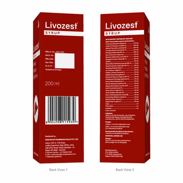 Livozest Syrup 200 Ml | Liver Health Supplement | Detox Liver (Pack Of 1)