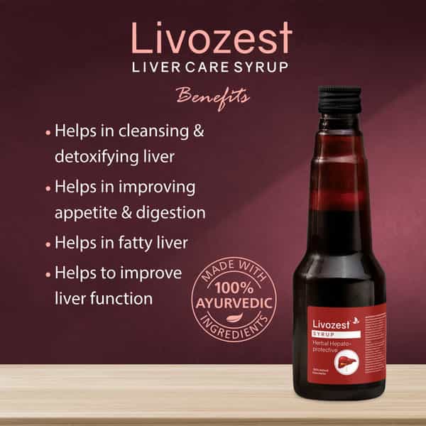 Livozest Syrup 200 Ml | Liver Health Supplement | Detox Liver (Pack Of 1)