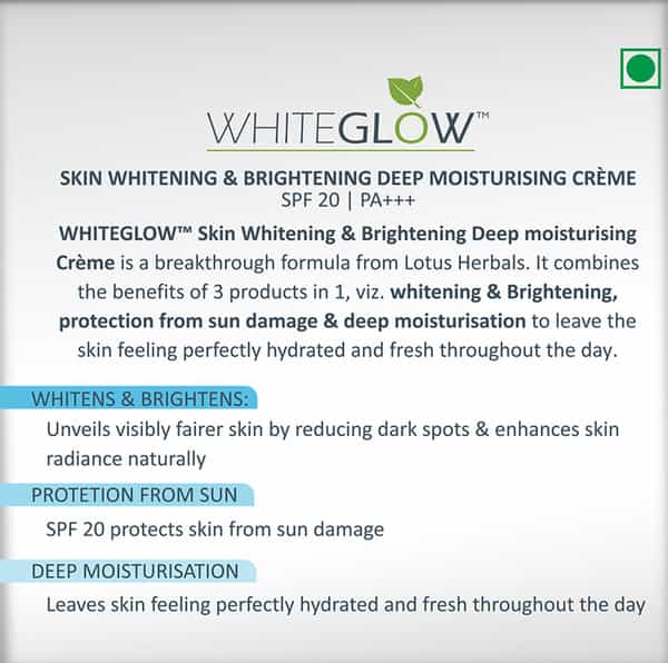 Lotus Herbals Wg Deep Moisturising Creme Spf 20 60 Gm