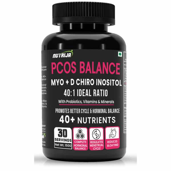 Nutrija Pcos Balance Supplement 40+ Ingredients Fortified