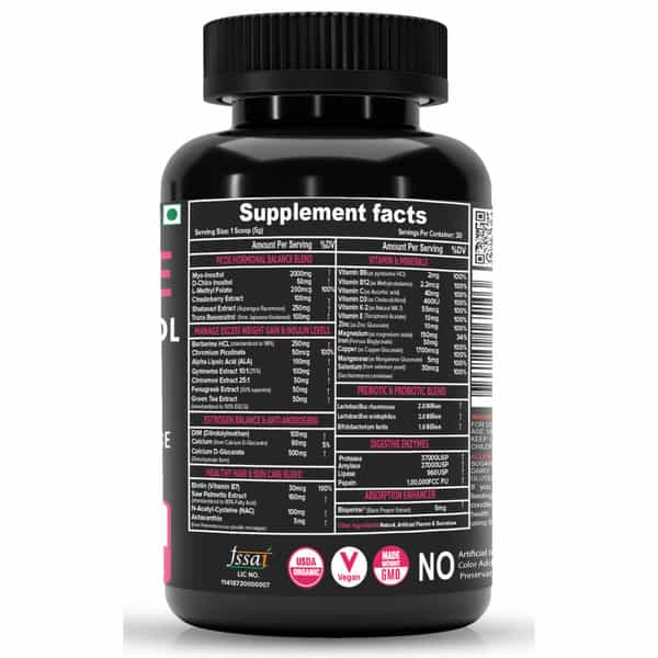 Nutrija Pcos Balance Supplement 40+ Ingredients Fortified