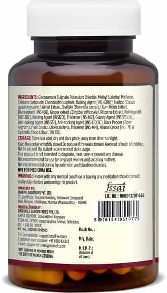 Liveasy Wellness Joint Support - Maintains Joints Mobility - Bone & Joint Health - Bottle Of 60