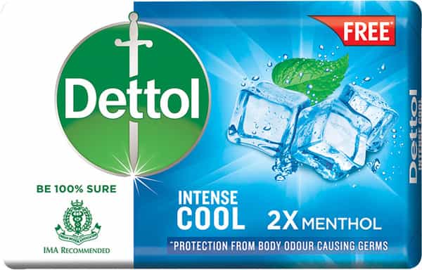 Dermicool Prickly Heat Powder - Lavender - 150G ( With Dettol Cool Soap 125G )