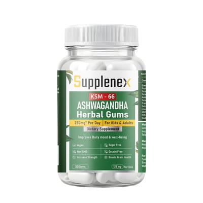 ashwagandha with glp 1 Buy SUPPLENEX ASHWAGANDHA KSM66 HERBAL GUMS | 250MG | BOOST ENERGY STRENGTH  POWER & STAMINA