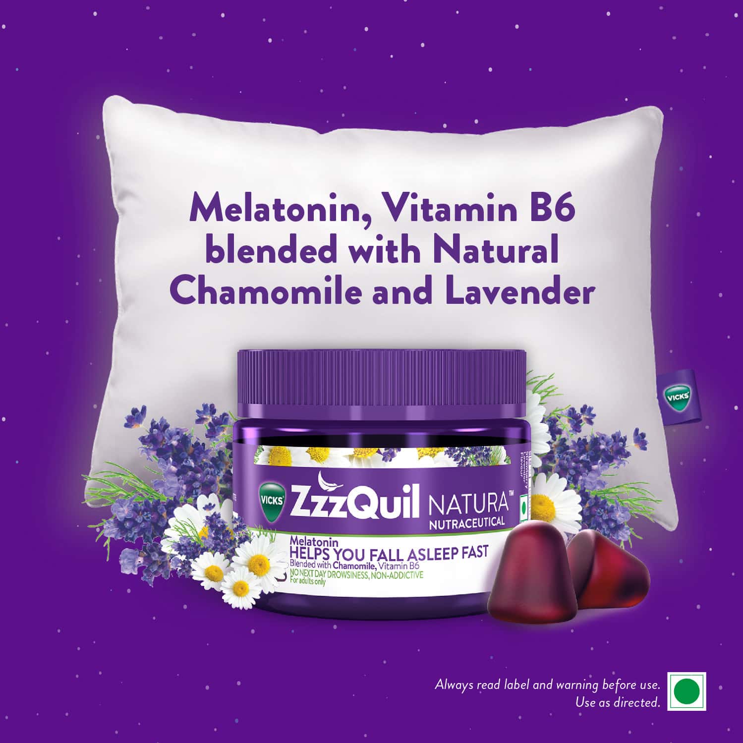 Buy VICKS ZZZQUIL NATURA 10S CHEWABLE GUMMIES Online & Get Upto 60 OFF