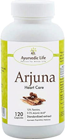 Ayurvedic Life Arjuna Capsules 500mg Capsules Natural 120 Count