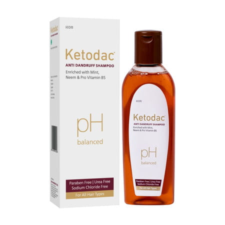 Ketodac Anti-Dandruff Shampoo 100 Ml | Ketoconazole 2 % | Paraben Free (Pack Of 1)