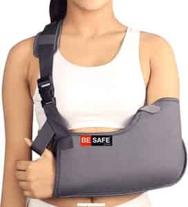 Besafe Forever Arm Sling/ Supporter/ Brace For Fracture Pain Relief L Grey