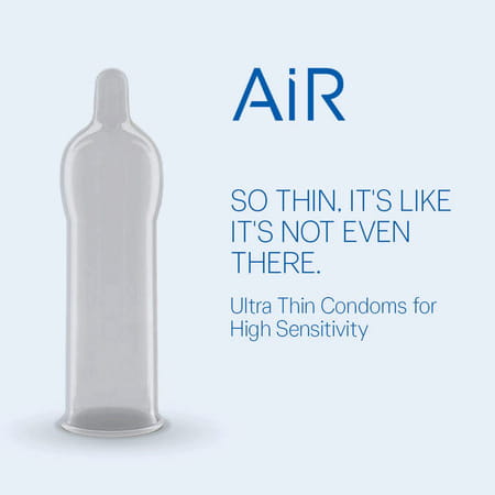 Durex Air Condoms For Men - 10 Count (Pack Of 10) |Suitable For Use With Lubes & Toys